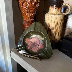 Vintage Moorcroft Ashtray with Floral Design